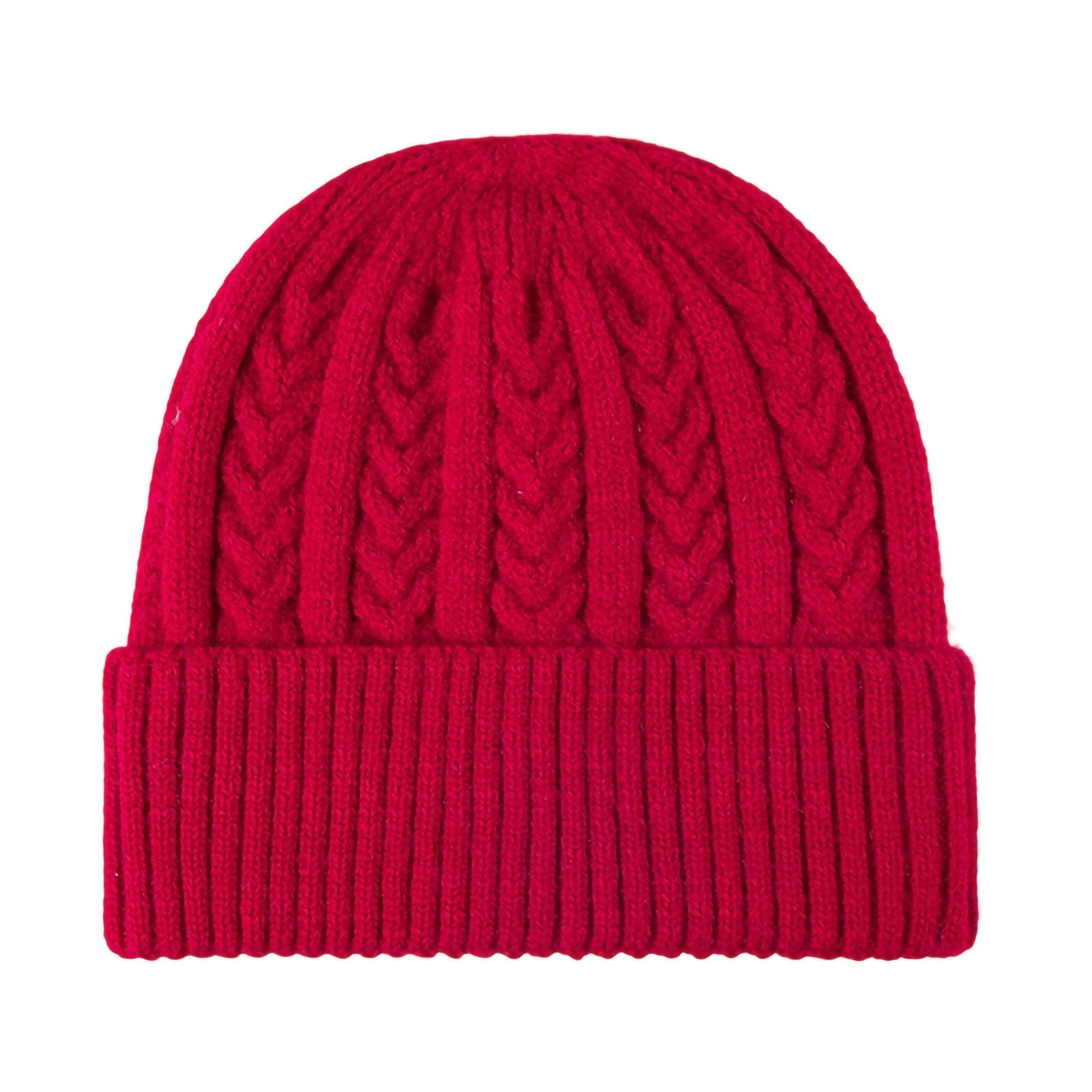 HAPIMO Mens Hats Solid Beanie Winter Hats Cable Knit Beanie Cuffed ...